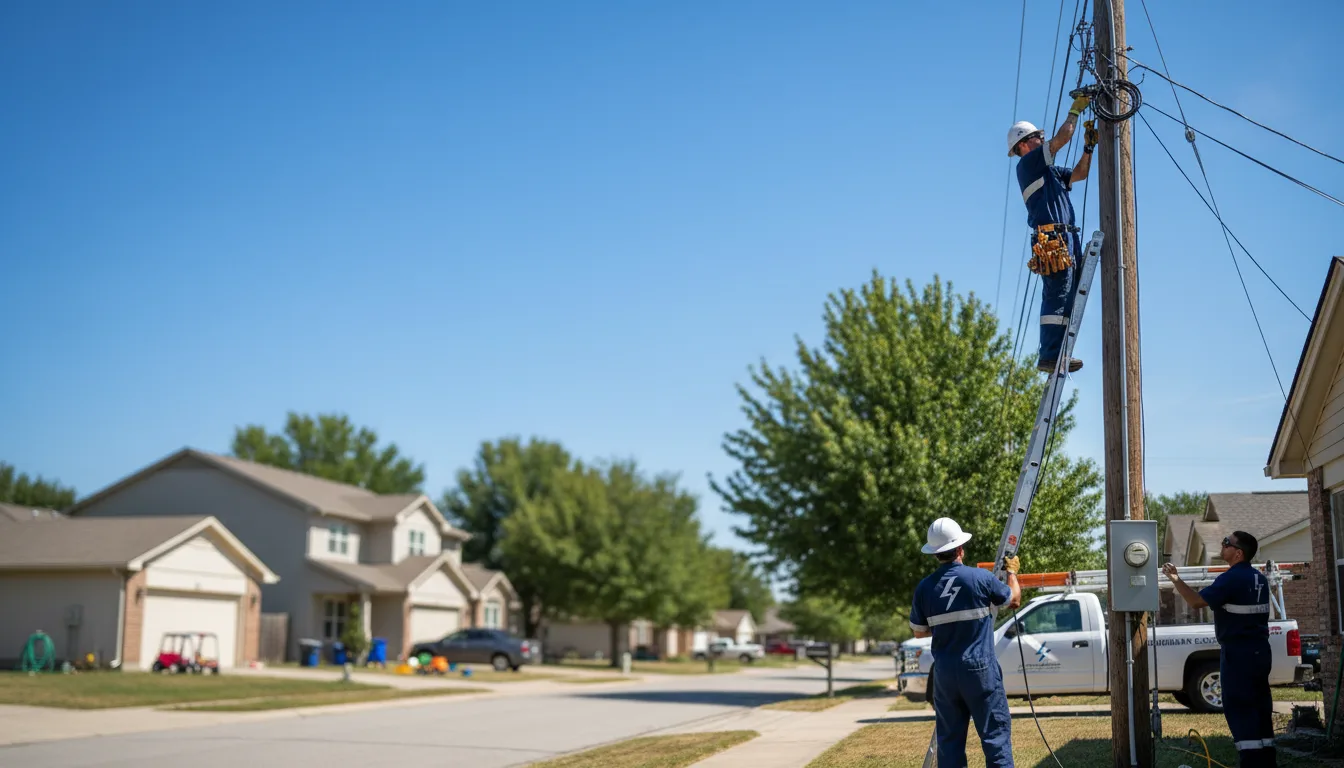 Residential electrician providing installation services in Brusly, LA